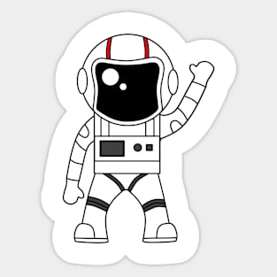 astronaut Sticker